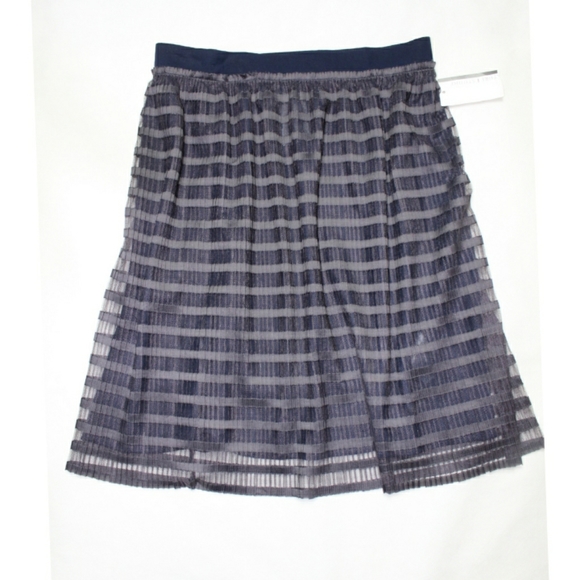 Signature Studio Dresses & Skirts - Signature Studio Blue Grey Midi Skirt